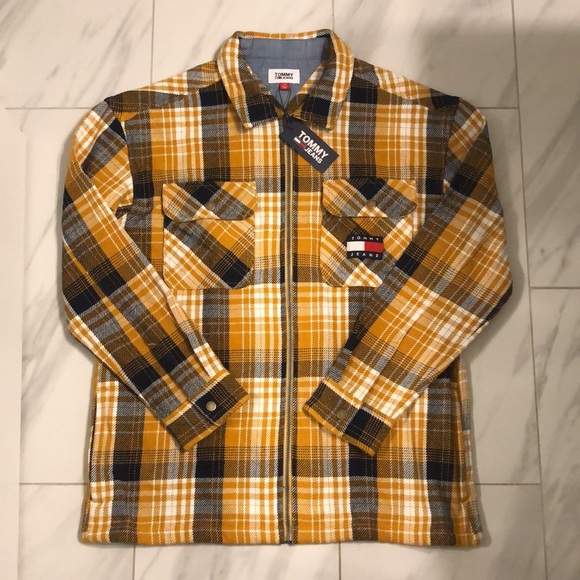 Men's Tommy Hilfiger Tommy Jeans Full Zip Plaid Flannel Jacket